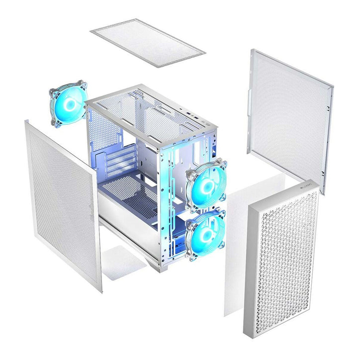 ATX Semi-tower Box Logic AM-DART-PRO-ARGB-20 White-5