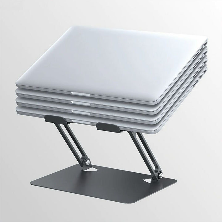 Folding and Adjustable Laptop Stand Media Tech MT2661 Silicone Aluminium Carbon steel-2