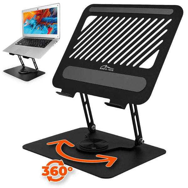 Notebook Stand Media Tech MT2662 Silicone Aluminium Carbon steel-0