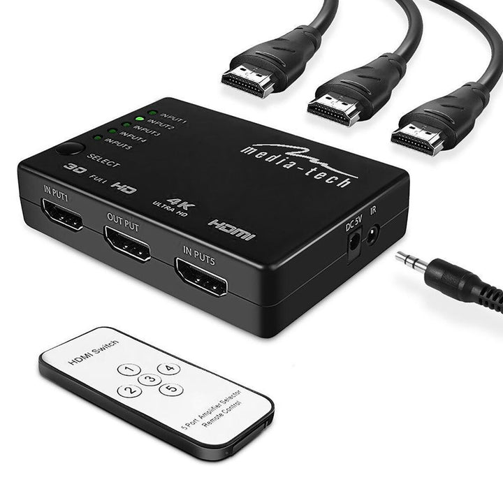 HDMI switch Media Tech MT5207 Black-4