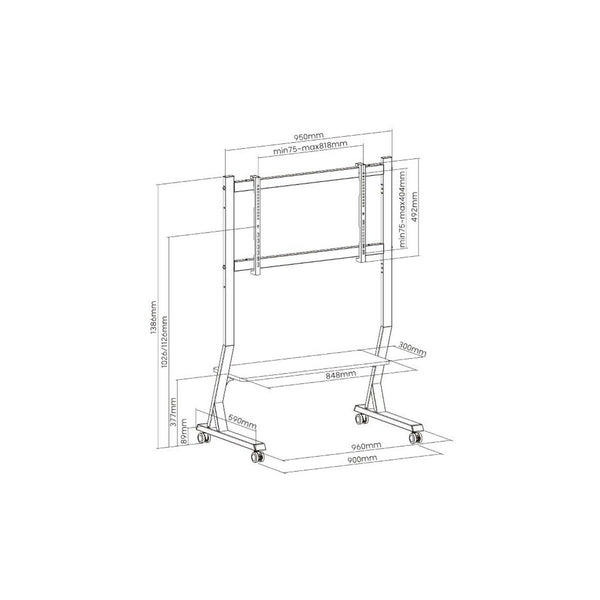 Wall Bracket ART STO SD-22 90" 45"-0