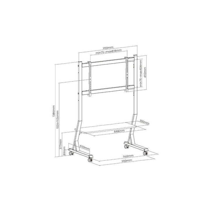 Wall Bracket ART STO SD-22 90" 45"-0