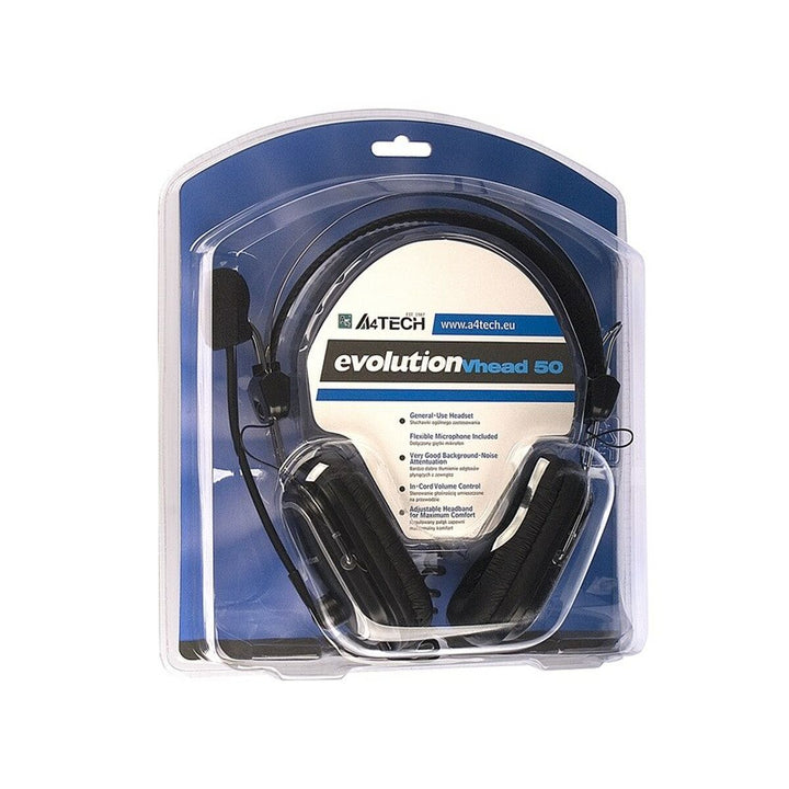 Headphones with Microphone A4 Tech EVO Vhead 50 Black-2