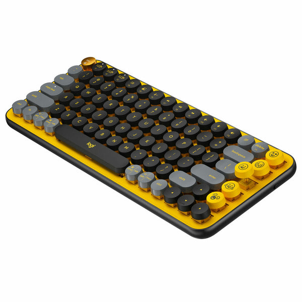 Keyboard Logitech POP French Yellow AZERTY-0