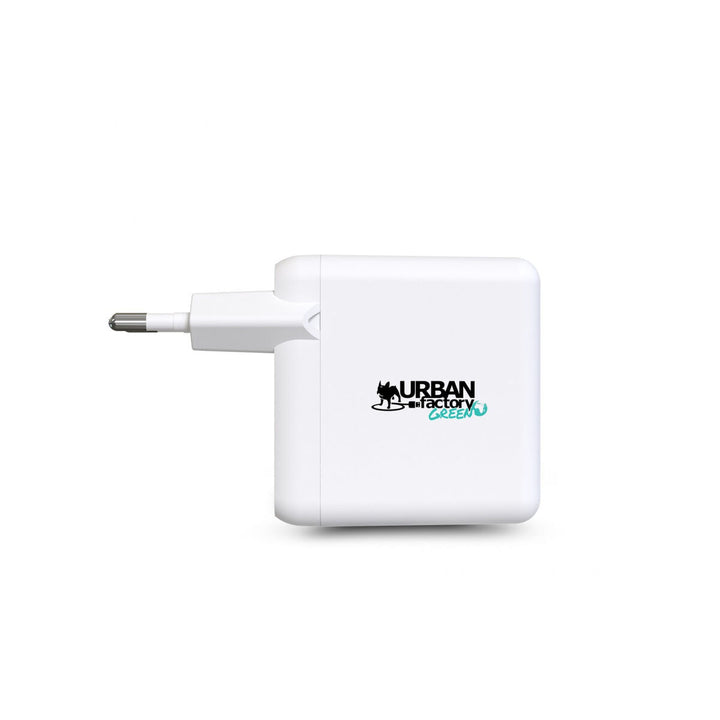 Wall Charger + USB C Cable Urban Factory GSC65UF White-0