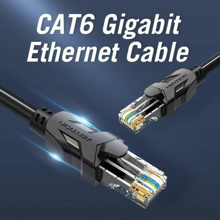 UTP Category 6 Rigid Network Cable Vention IBEBV Black 40 m-2