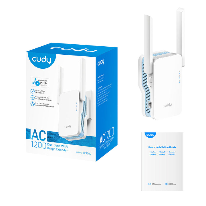 Access point Cudy RE1200 White-1