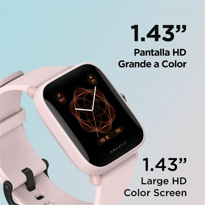 Smartwatch Amazfit Bip U Pro 1,43" GPS Bluetooth Black Pink 1,43"-2