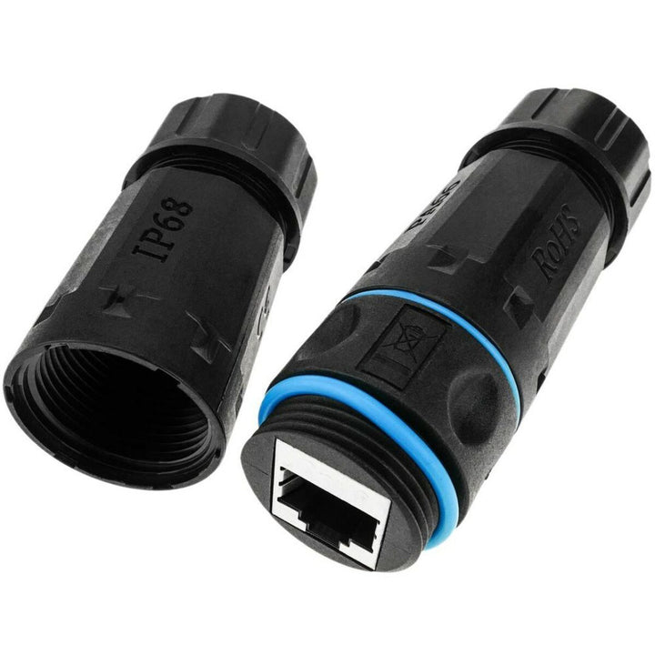 Adapter RJ45 Techly IWP-MD C6-IP68T Black-1