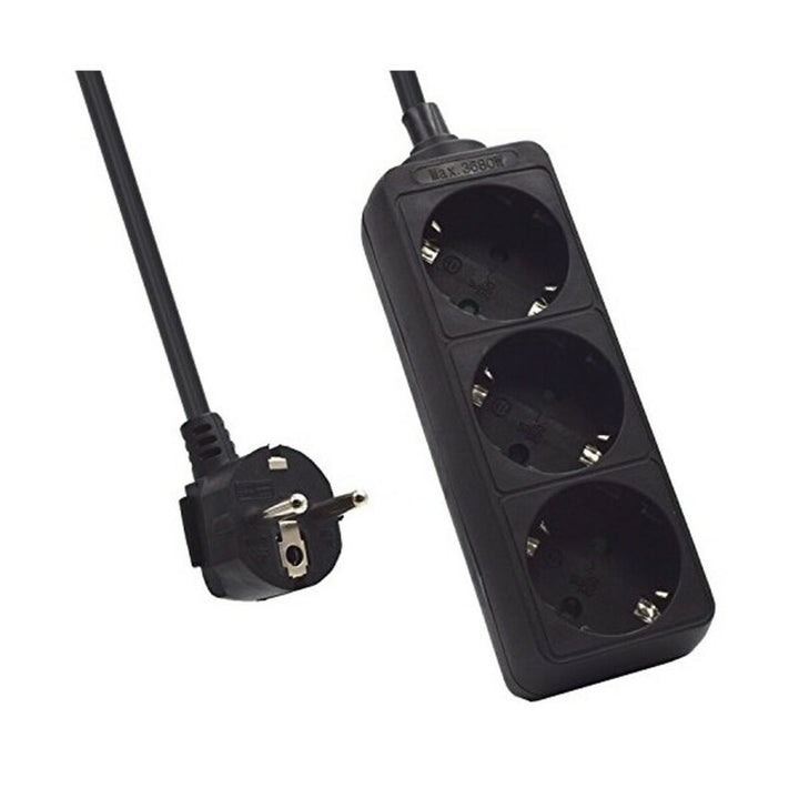 3-socket plugboard without power switch Ewent EW395 3680W-1