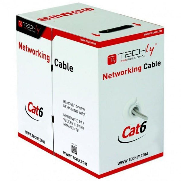 UTP Category 6 Rigid Network Cable Techly ITP6-CCA-305-BL Blue 305 m-10