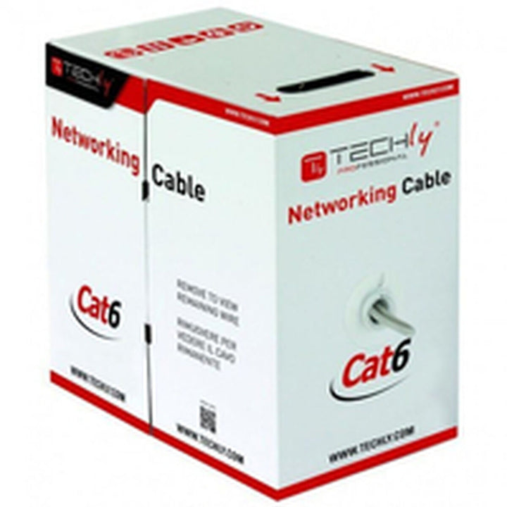 UTP Category 6 Rigid Network Cable Techly ITP6-CCA-305-BL Blue 305 m-9