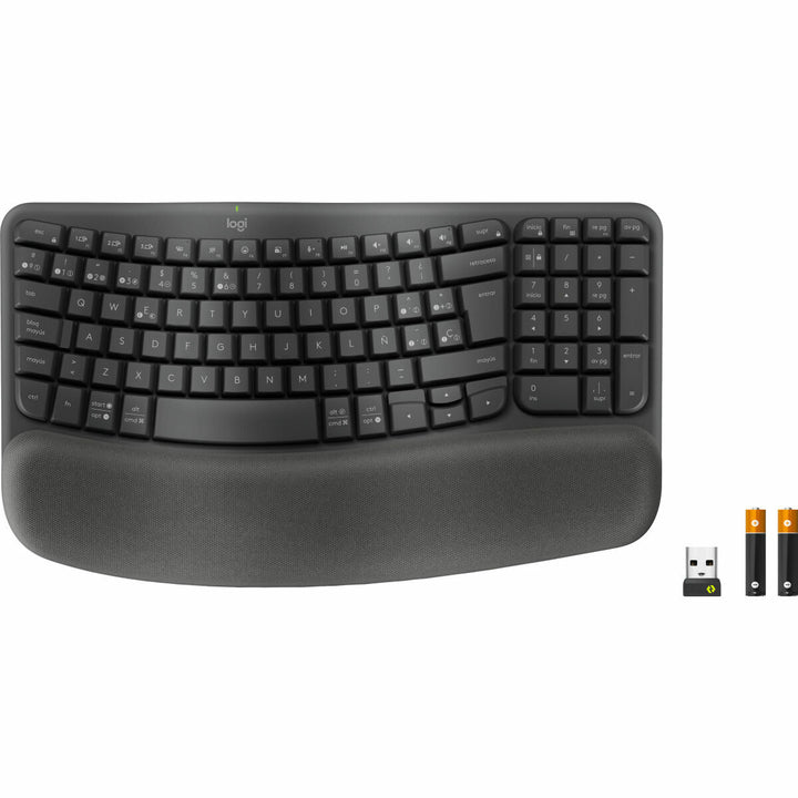 Keyboard and Mouse Logitech Graphite Steel Spanish Qwerty-5