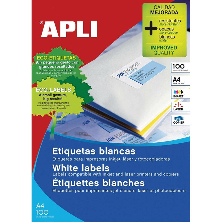 Adhesive labels Apli 01263 White-1