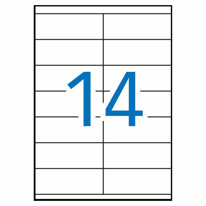 Adhesive labels Apli 1275 100 Sheets 105 X 40 mm White-1