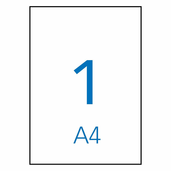 Adhesive labels Apli 1281 100 Sheets 210 x 297 mm White-1