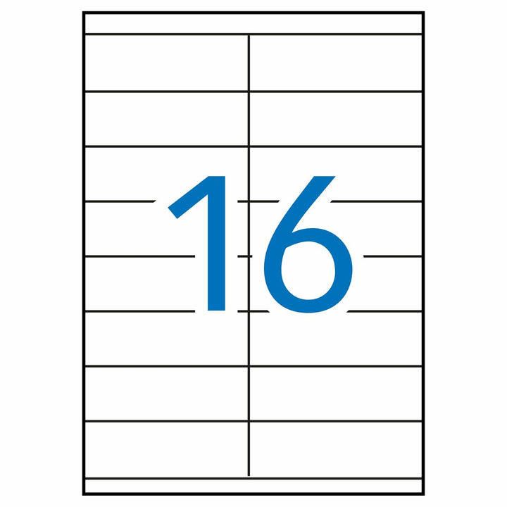Adhesive labels Apli 01287 White 100 Sheets 105 x 35 mm-1