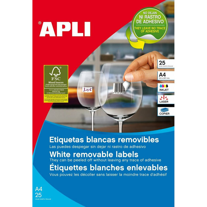 Adhesive labels Apli 10198 Transparent-2