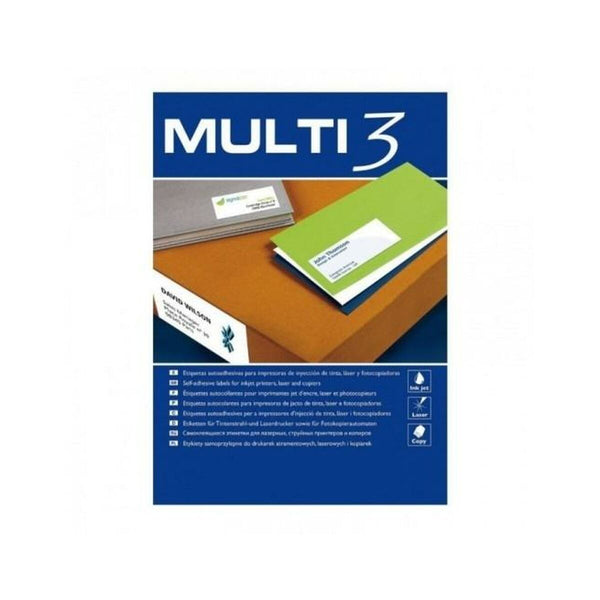 Adhesive labels MULTI 3   White Upright 500 Sheets 105 x 48 mm-0