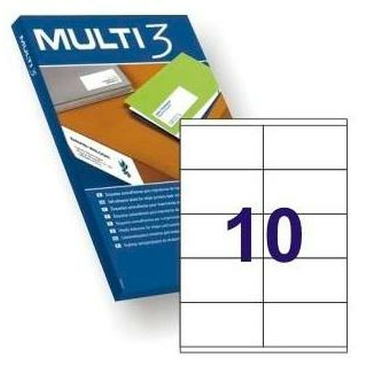 Adhesive labels MULTI 3 White Upright 500 Sheets 105 x 57 mm-1