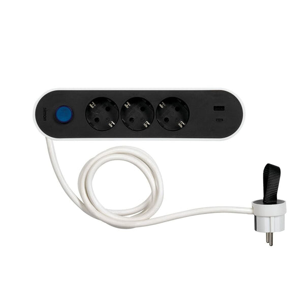 3-socket plugboard with power switch Simon-0