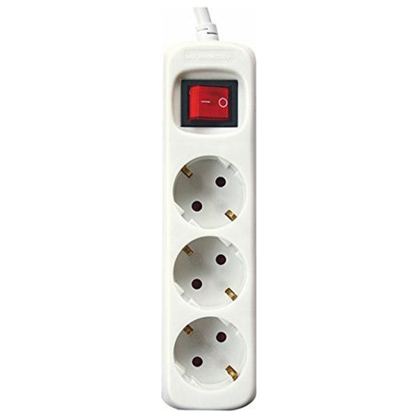 3-socket plugboard with power switch Silver Electronics 9637 3680W (3 m)-0
