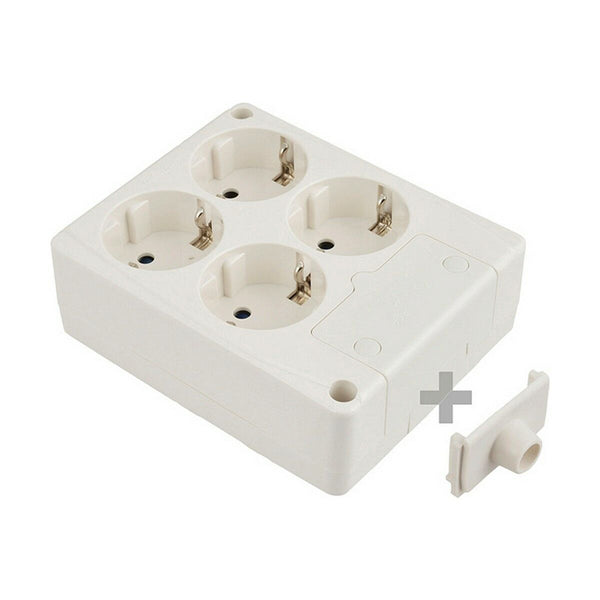 4-socket plugboard without power switch Solera 8104-0