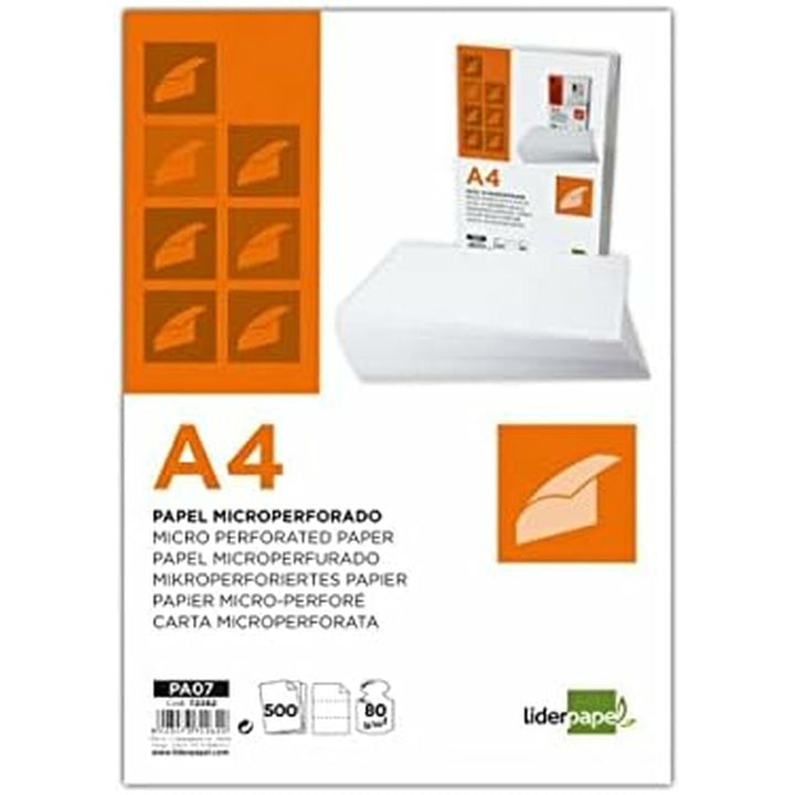 Adhesive labels Liderpapel PA07 White-1