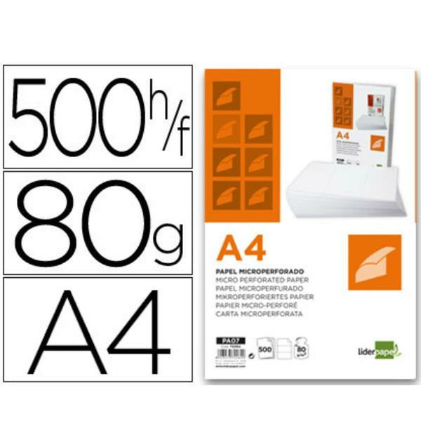 Adhesive labels Liderpapel PA07 White-0