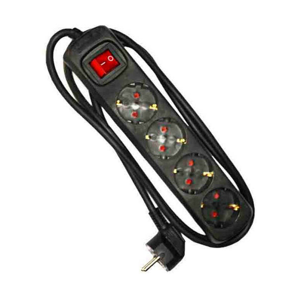4-socket plugboard with power switch EDM 41013 Schuko (1,5 m)-0