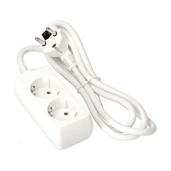 2-socket plugboard without power switch EDM 41015 Schuko (1,5 m)-0