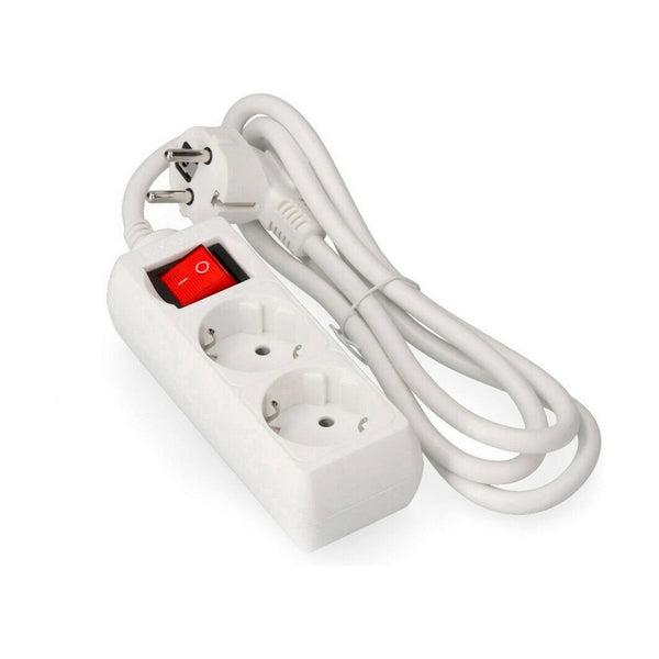 2-socket plugboard with power switch EDM 41016 Schuko (1,5 m)-0