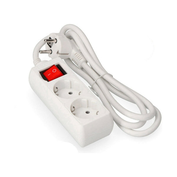 2-socket plugboard with power switch EDM 41018 Schuko (3 m)-0