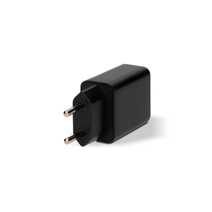 Wall Charger + USB A to USB C Cable KSIX USB Black-3