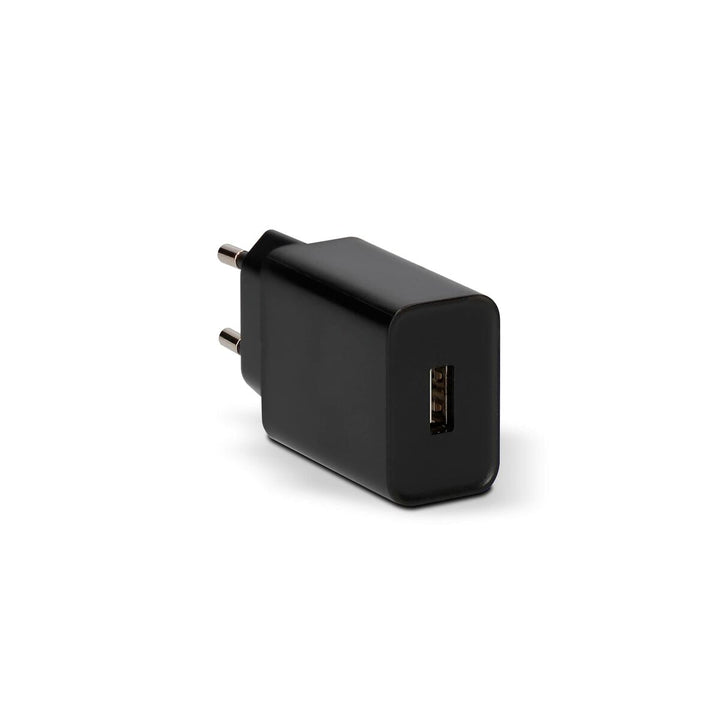 Wall Charger + USB A to USB C Cable KSIX USB Black-1