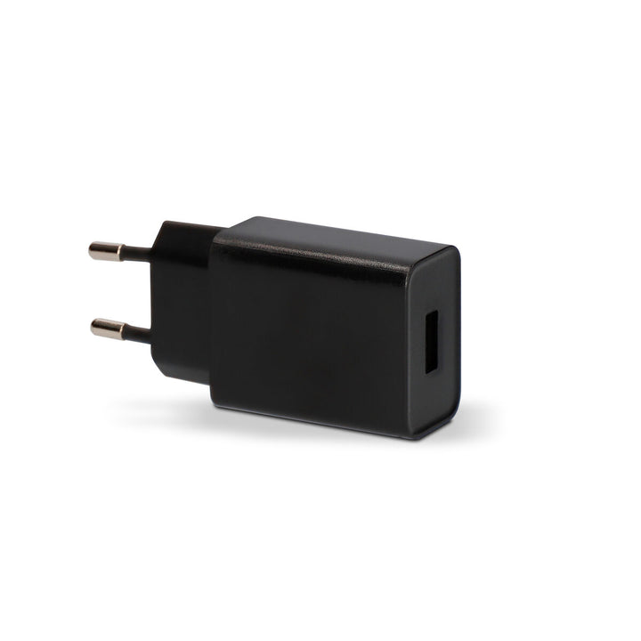 Wall Charger + USB A to USB C Cable KSIX USB Black-8
