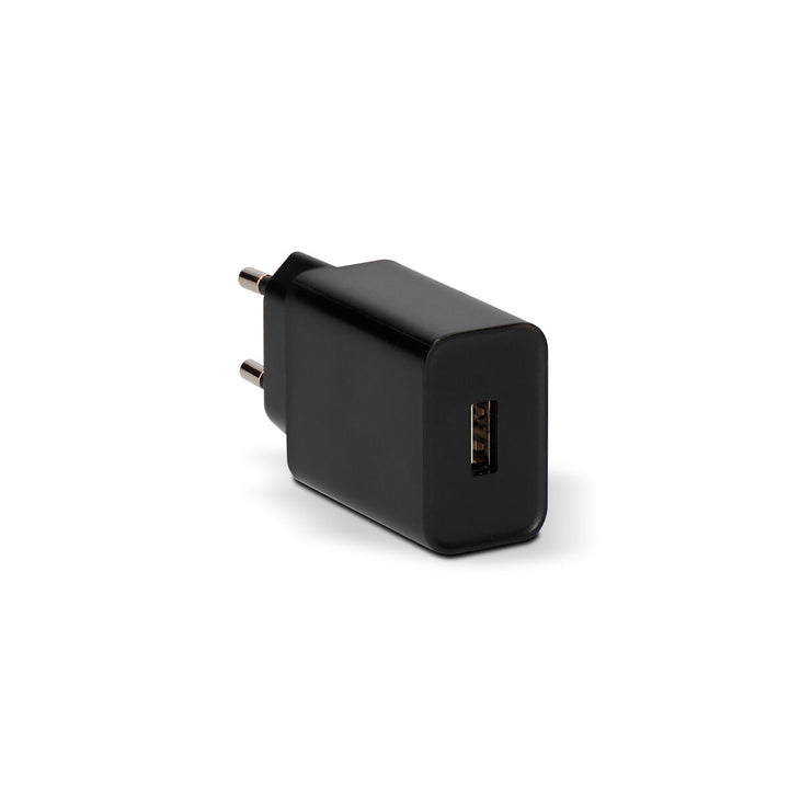 Wall Charger + USB A to USB C Cable KSIX USB Black-7