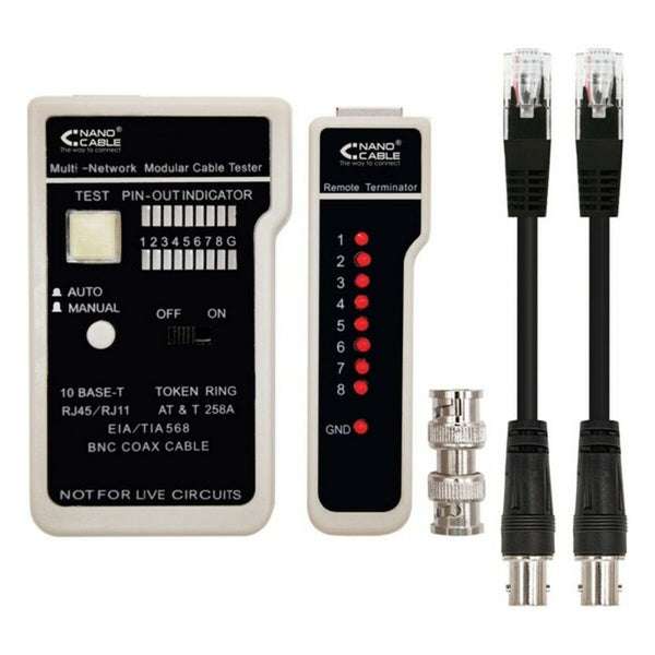UTP Category 6 Rigid Network Cable RJ11/RJ12/RJ45, coaxial NANOCABLE 10.31.0303 White/Black-0