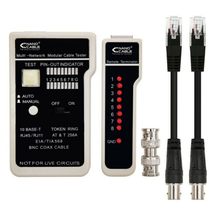UTP Category 6 Rigid Network Cable RJ11/RJ12/RJ45, coaxial NANOCABLE 10.31.0303 White/Black-0