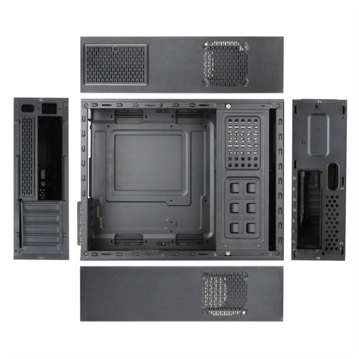 ATX Mini-tower Box with Power Feed TooQ TQC-3005U3 Slim USB 3.0 Black 500 W-9