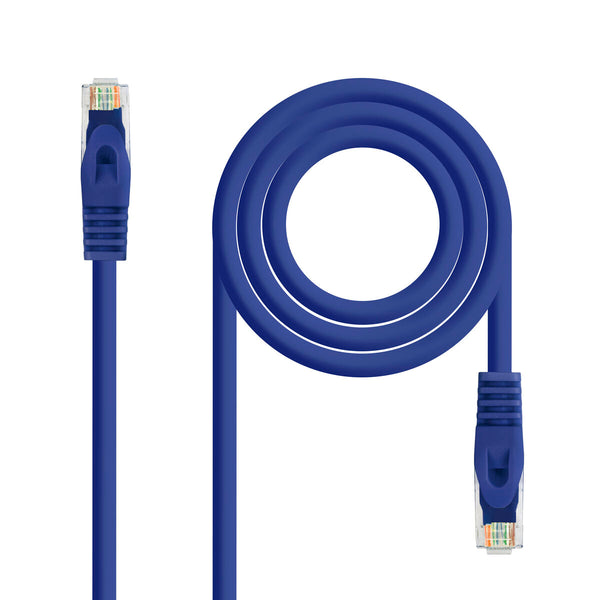 UTP Category 6 Rigid Network Cable NANOCABLE 10.20.1803-BL LSZH (2 m) Blue Black 3 m-0