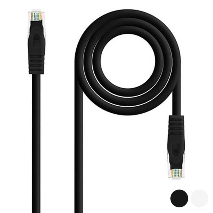 UTP Category 6 Rigid Network Cable NANOCABLE 10.20.1803-BL LSZH (2 m) Blue Black 3 m-4