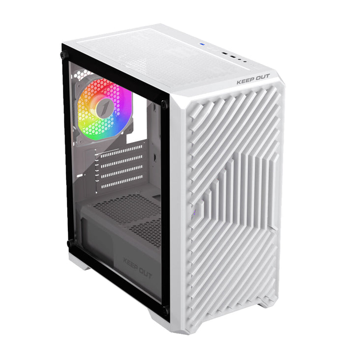 ATX Semi-tower Box KEEP OUT XC-220W White-0