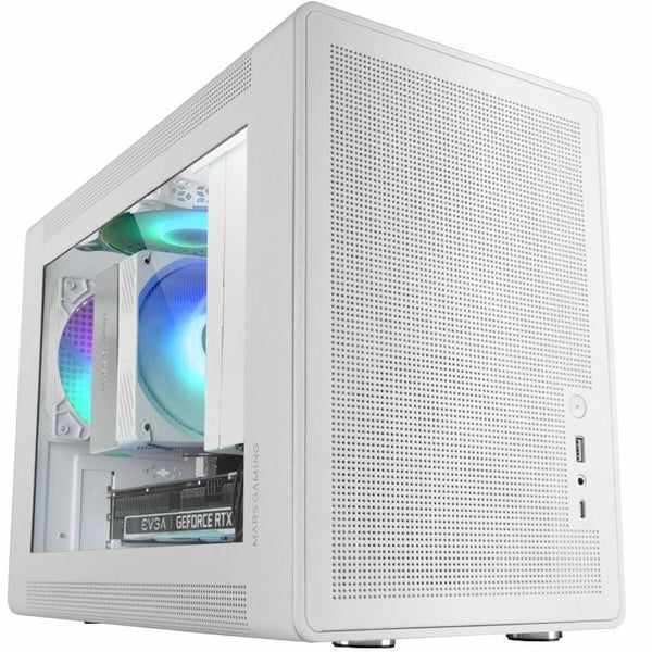 ATX Mini-tower Box Case Mars Gaming MCXPSW White-0