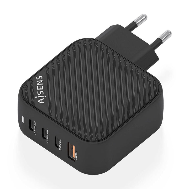 Wall Charger Aisens ASCH-100W4P029-BK 100 W Black (1 Unit)-3