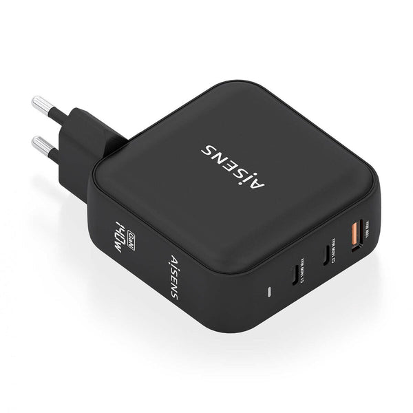 Wall Charger Aisens ASCH-140W3P031-BK 140 W Black (1 Unit)-0