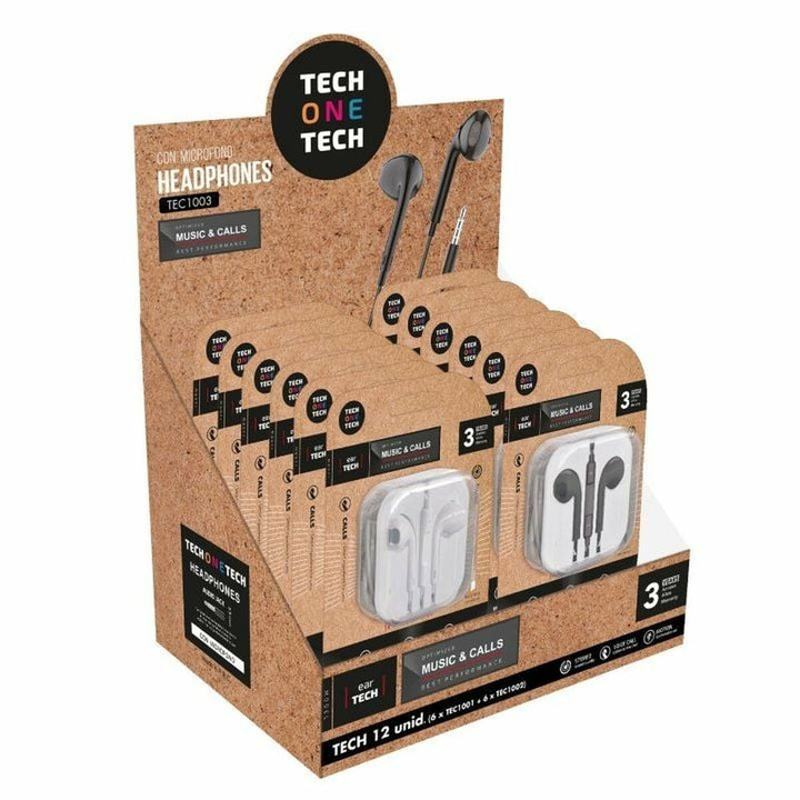 Headphones with Microphone Tech One Tech TEC1003 12 Units-0