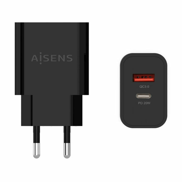 Wall Charger Aisens A110-0682 20 W Black (1 Unit)-0
