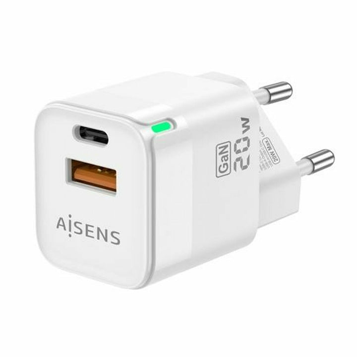 Wall Charger Aisens ASCH-20W2P002-W White 20 W (1 Unit)-0
