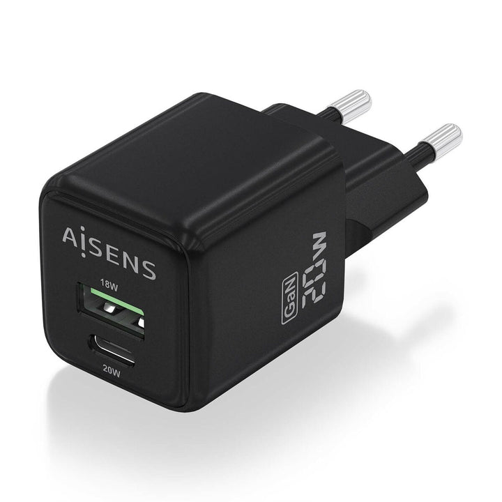 Wall Charger Aisens ASCH-20W2P011-BK 20 W Black (1 Unit)-3